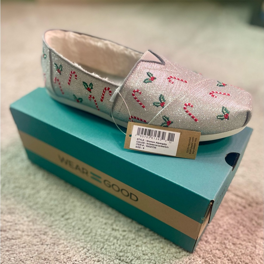 Tom's Classic Alpargata Cloudbound Candy Cane